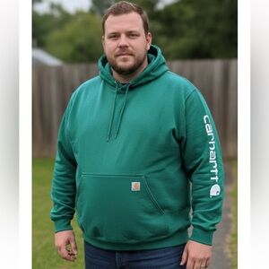 Carhartt Men's Teal Hoodie